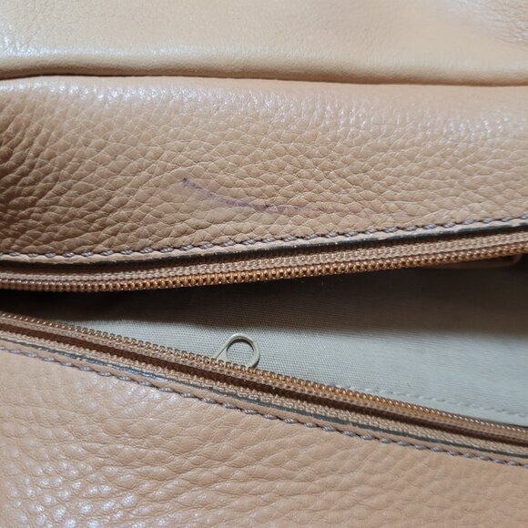 Fossil patchwork full leather/ suede shoulder bag - Picture 5 of 7